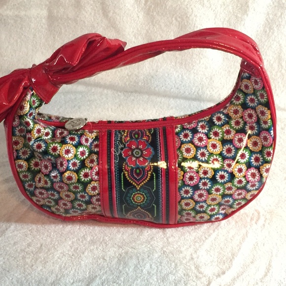 Vera Bradley Vinyl Frill Purse - Picture 2 of 8